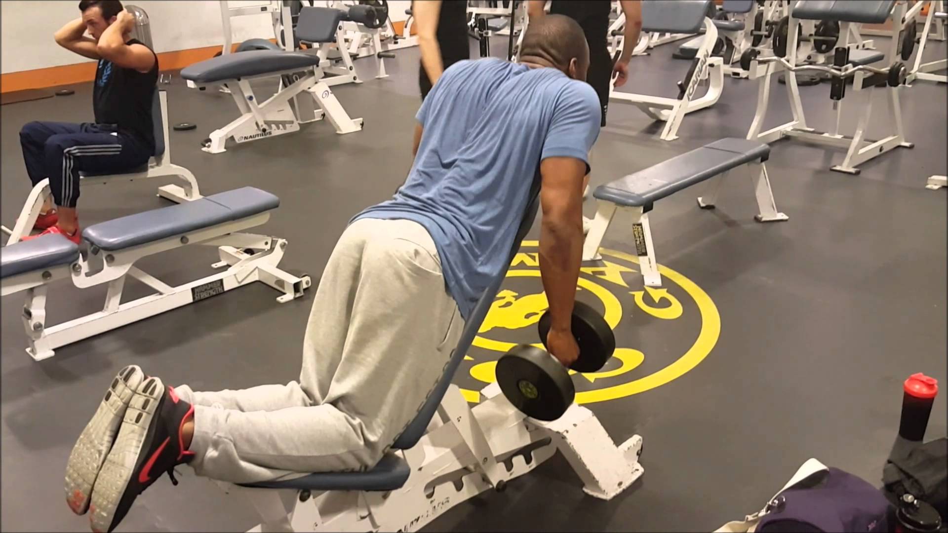 шраги на наклонной скамье