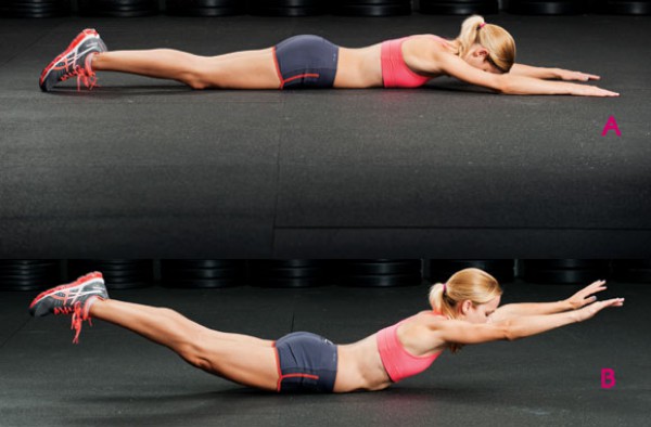 Упражнение супермен